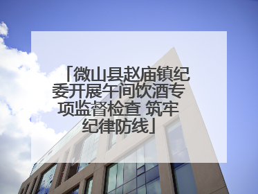 微山县赵庙镇纪委开展午间饮酒专项监督检查 筑牢纪律防线
