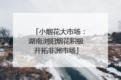 小烟花大市场：湖南浏阳烟花积极开拓非洲市场