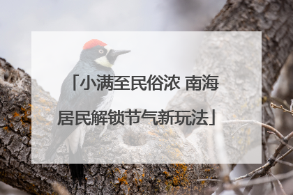 小满至民俗浓 南海居民解锁节气新玩法