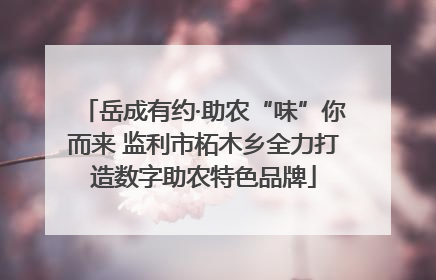 岳成有约·助农“味”你而来 监利市柘木乡全力打造数字助农特色品牌