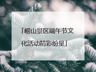 崂山景区端午节文化活动精彩纷呈