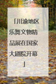 川渝地区乐舞文物精品展在国家大剧院开幕