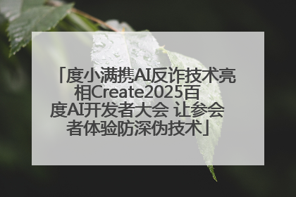 度小满携AI反诈技术亮相Create2025百度AI开发者大会 让参会者体验防深伪技术