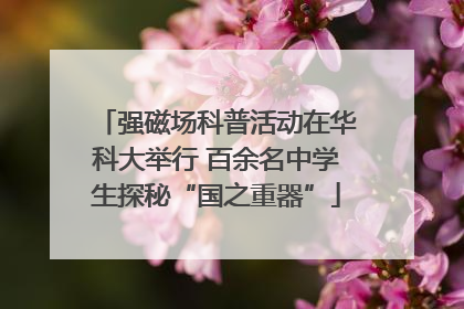 强磁场科普活动在华科大举行 百余名中学生探秘“国之重器”
