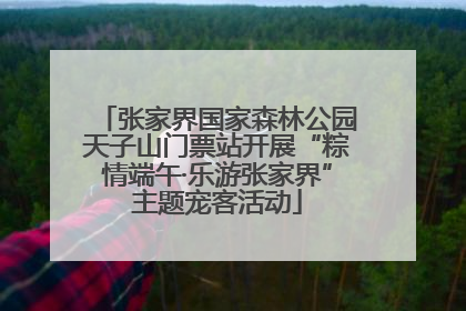 张家界国家森林公园天子山门票站开展“粽情端午·乐游张家界”主题宠客活动