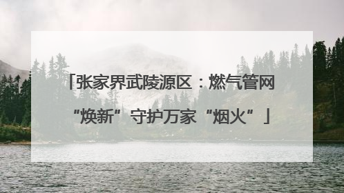 张家界武陵源区：燃气管网“焕新”守护万家“烟火”