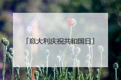 意大利庆祝共和国日