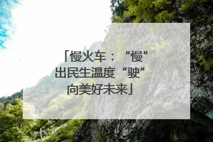 慢火车：“慢”出民生温度“驶”向美好未来