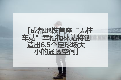 成都地铁首座“无柱车站”幸福梅林站将创造出6.5个足球场大小的通透空间