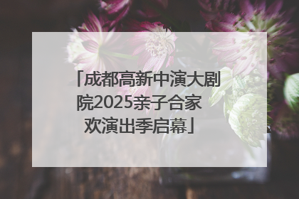 成都高新中演大剧院2025亲子合家欢演出季启幕