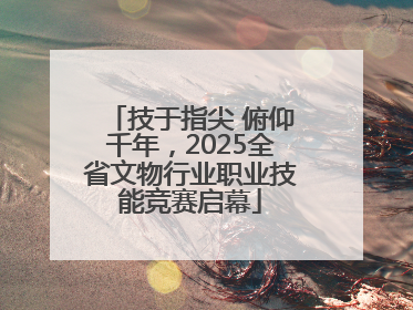 技于指尖 俯仰千年，2025全省文物行业职业技能竞赛启幕
