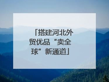 搭建河北外贸优品“卖全球”新通道