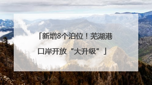 新增8个泊位！芜湖港口岸开放“大升级”