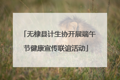 无棣县计生协开展端午节健康宣传联谊活动