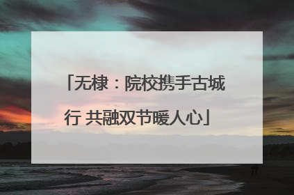 无棣：院校携手古城行 共融双节暖人心