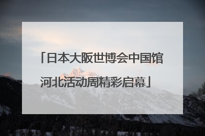 日本大阪世博会中国馆河北活动周精彩启幕