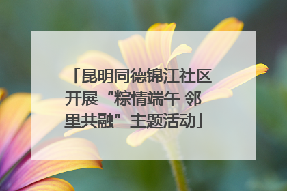 昆明同德锦江社区开展“粽情端午 邻里共融”主题活动
