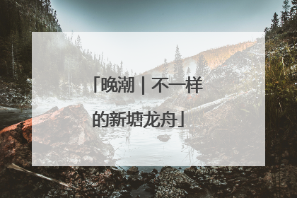晚潮｜不一样的新塘龙舟