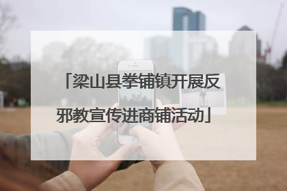 梁山县拳铺镇开展反邪教宣传进商铺活动