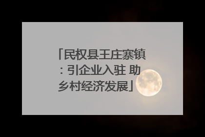 民权县王庄寨镇：引企业入驻 助乡村经济发展