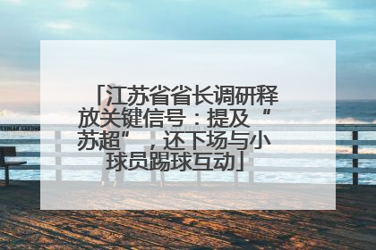 江苏省省长调研释放关键信号：提及“苏超”，还下场与小球员踢球互动