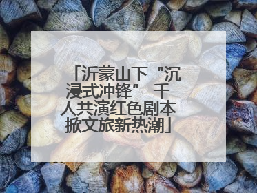 沂蒙山下“沉浸式冲锋” 千人共演红色剧本掀文旅新热潮