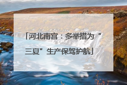 河北南宫：多举措为“三夏”生产保驾护航