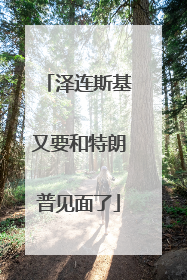 泽连斯基又要和特朗普见面了