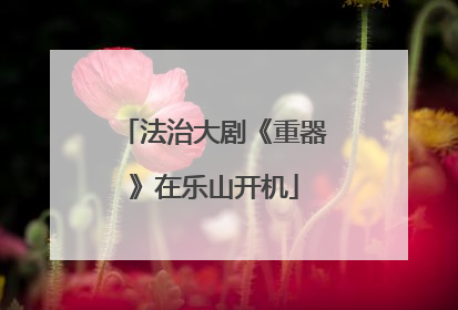 法治大剧《重器》在乐山开机