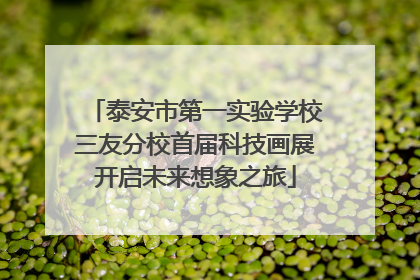 泰安市第一实验学校三友分校首届科技画展开启未来想象之旅