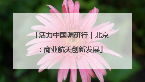 活力中国调研行｜北京：商业航天创新发展