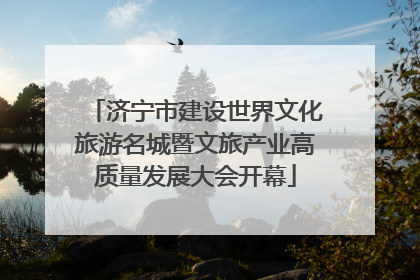 济宁市建设世界文化旅游名城暨文旅产业高质量发展大会开幕