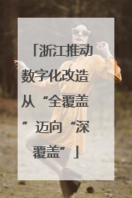 浙江推动数字化改造从“全覆盖”迈向“深覆盖”