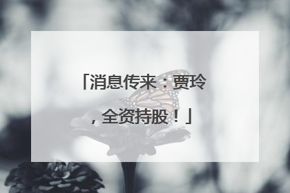 消息传来：贾玲，全资持股！