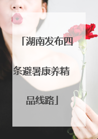 湖南发布四条避暑康养精品线路