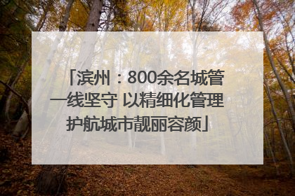 滨州：800余名城管一线坚守 以精细化管理护航城市靓丽容颜