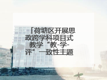 荷塘区开展思政跨学科项目式教学“教-学-评”一致性主题课例研讨活动