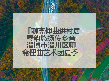 聊斋俚曲进村居 琴韵悠扬传乡音 淄博市淄川区聊斋俚曲艺术团夏季专场演出在杏园子村举行