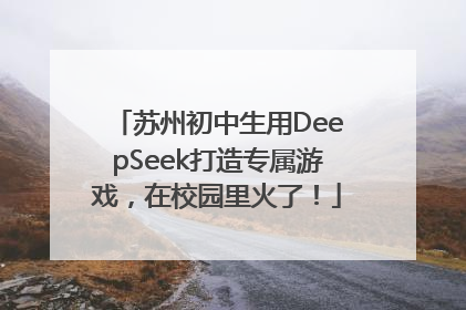 苏州初中生用DeepSeek打造专属游戏，在校园里火了！