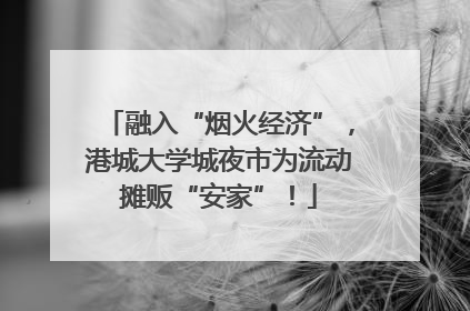 融入“烟火经济”，港城大学城夜市为流动摊贩“安家”！