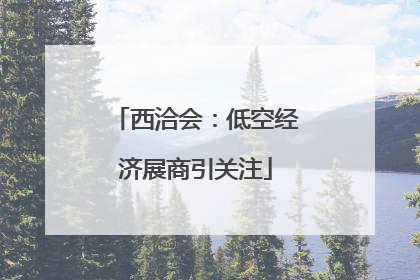 西洽会：低空经济展商引关注