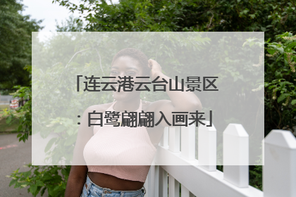 连云港云台山景区：白鹭翩翩入画来