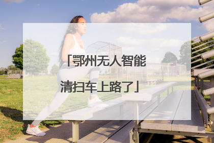 鄂州无人智能清扫车上路了