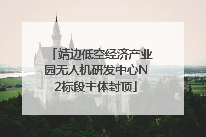 靖边低空经济产业园无人机研发中心N2标段主体封顶