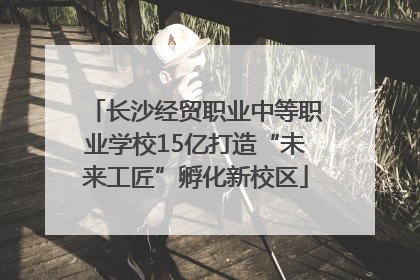 长沙经贸职业中等职业学校15亿打造“未来工匠”孵化新校区