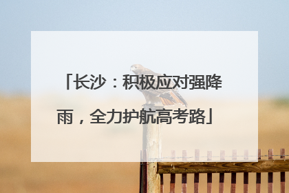 长沙：积极应对强降雨，全力护航高考路
