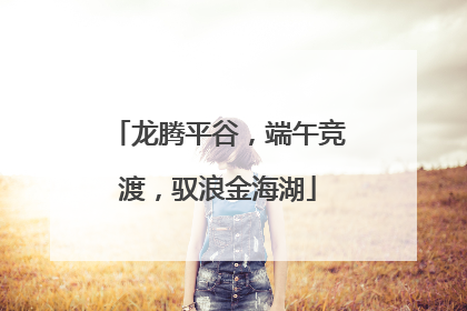 龙腾平谷，端午竞渡，驭浪金海湖