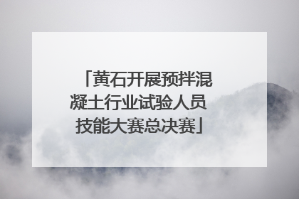 黄石开展预拌混凝土行业试验人员技能大赛总决赛