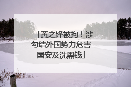 黄之锋被拘！涉勾结外国势力危害国安及洗黑钱