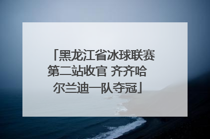 黑龙江省冰球联赛第二站收官 齐齐哈尔兰迪一队夺冠
